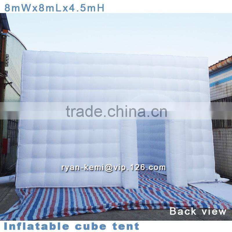 8x8x4.5mH inflatable cube tent cubic tent giant inflatable tents advertising inflatable tent outdoor inflatable party tent