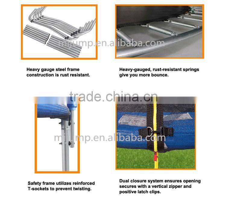 8ft Big Outdoor Trampoline with Safety Enclosure