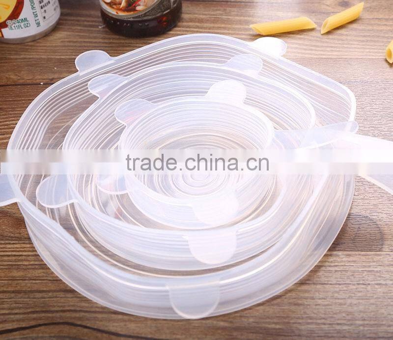 Custom LFGB Bottle Cups Lids Closures 8 pack Silicone Stretch Lid