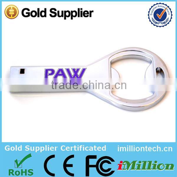 Customized branded metal usb bottle opener