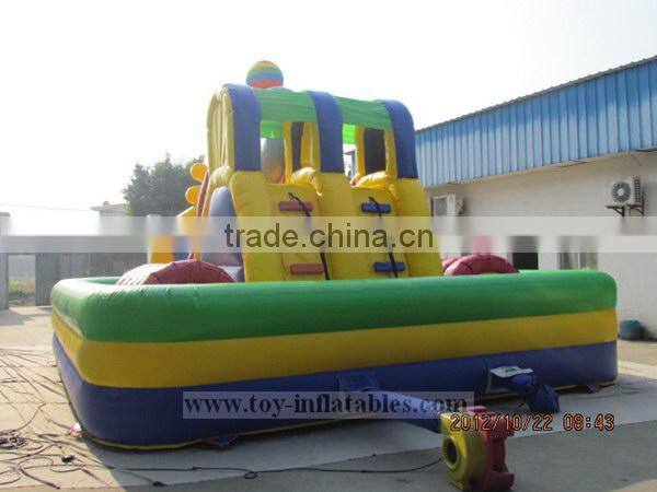 Qualified customized small bouncy castle slide