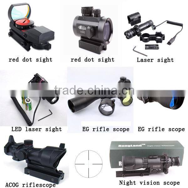 BIJIA tactical green red mil dot laser sight scope