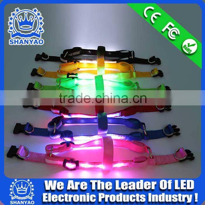 2015 Hot Selling LED Flashing Pet Training Harness