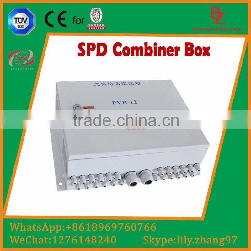 Solar distribution Box Waterproof PV Combiner Box with DC SPD