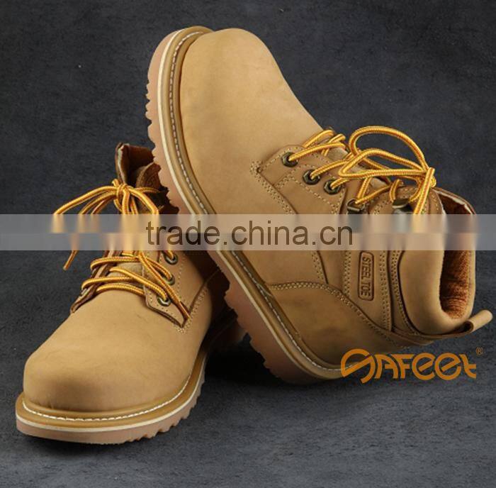 Guangzhou welding safety boots with steel toe cap and steel mid sole safety shoe code lace up rubber safety boots SA-3206