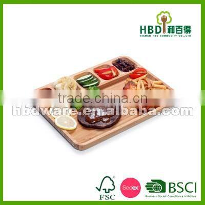6 pcs bamboo small dish , small snack dishes