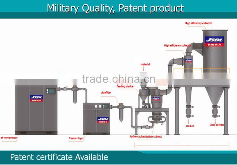 superfine powder grinding machine fluidized bed air jet mill pulverizer