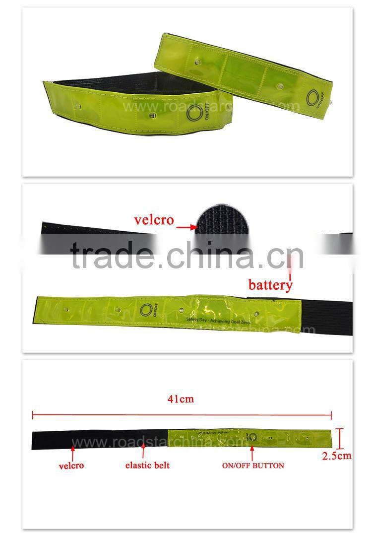 high visibility reflective LED armband