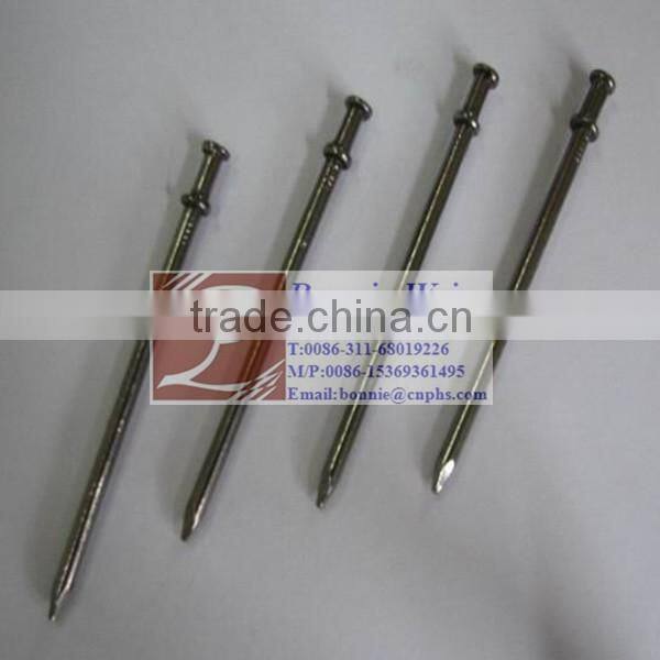 Hot dipped galvanized Double head nail for Barizl