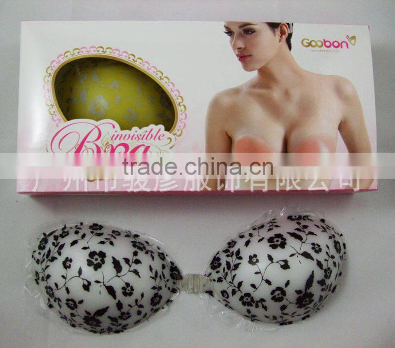 2014HOT blue and white porcelain silicone gel bra women silicone Invisible Bra