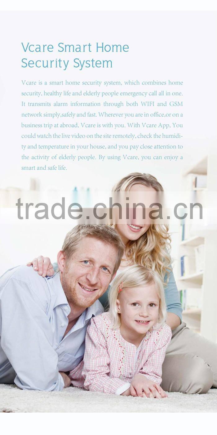 2016 new product smart home wireless digital GSM WIFI alarm system gsm GSM WIFI security camera system