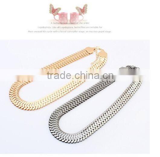 Top Quality Gold Silver Plated Chunky Pendant Statement Necklace Women Necklaces & Pendants Fashion Necklaces for Women 2014