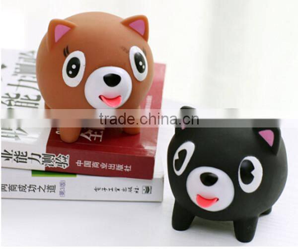 2015 OEM Silicone pig toy with logo printed for kids