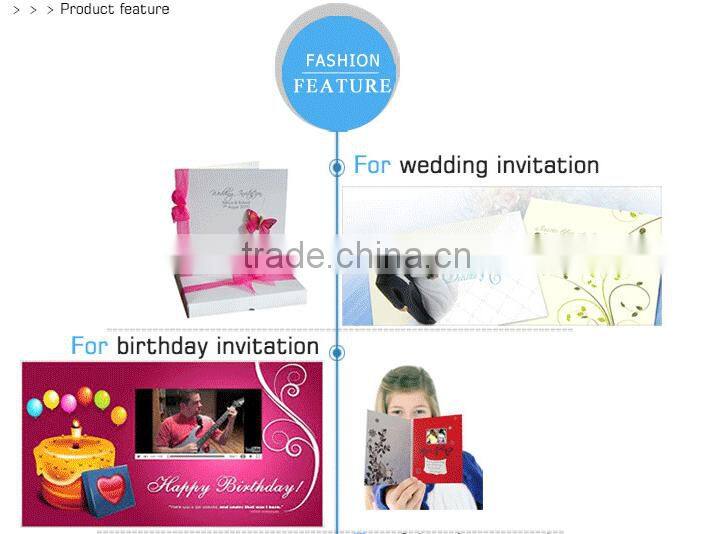 Digital mini lcd video screen business card video business card,lcd video card for invitation