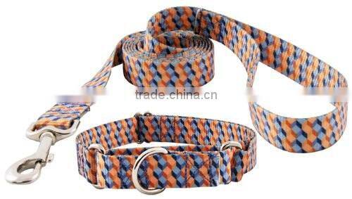 High quality Adjustable Nylon dog collar and leash set for Small Medium pets