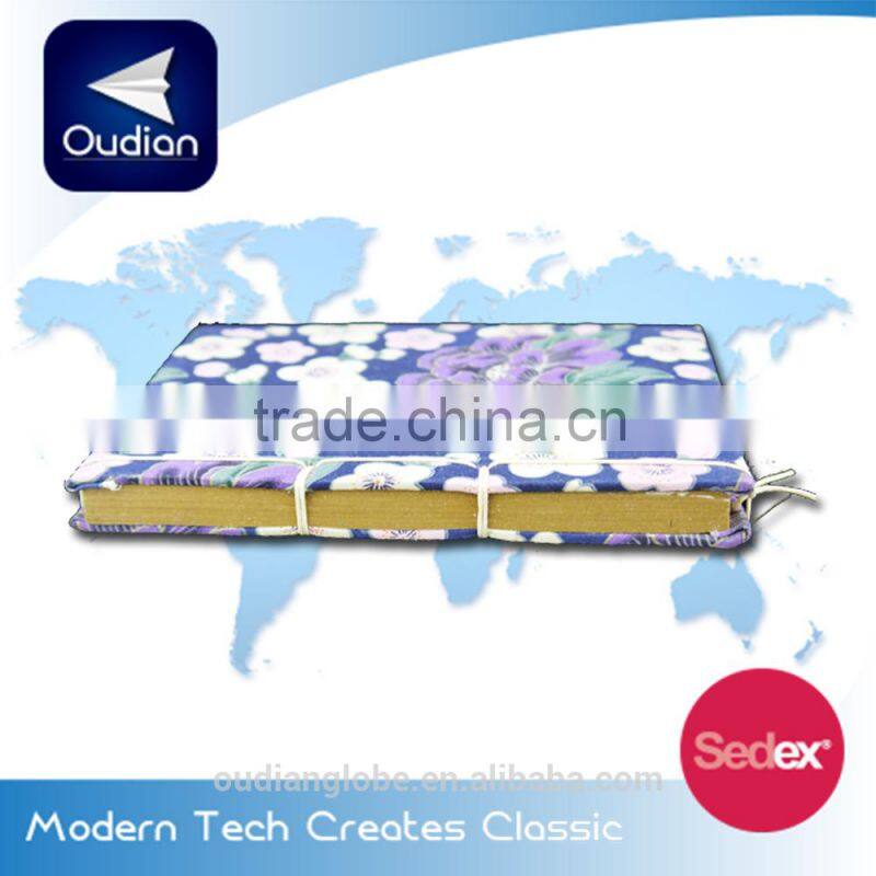 OEM Punching Binding Embroidered Cloth Cover Notebook arts and crafts