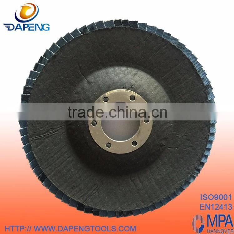 DAPENG Manufacture 100x16mm abrasive zirconia flap disc