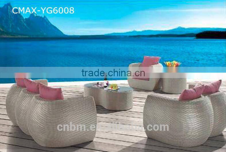 100% hand Rattan/Wicker Patio Sofa Outdoor Furniture Garden Sofa CMAX-6017