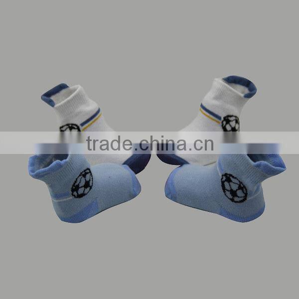 GSB-82 Alabama Wholesale Cute and Nice Football Design Cotton Boy Infant Baby Socks