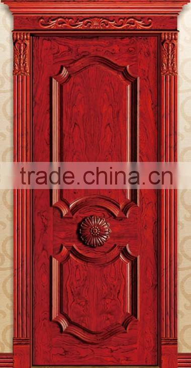 latest design single design house wood interior room door for home