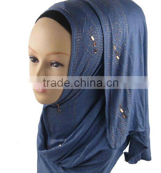 2016 new design hot stamping gittering muslim hijab scarf