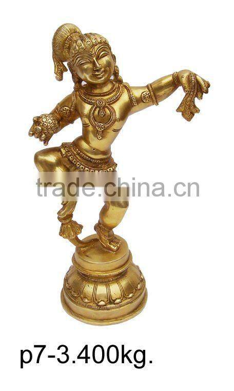 brass krishna