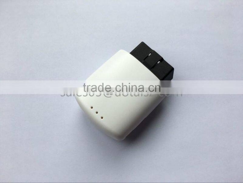 New Arrival White Plastic Material Enclosure with OBDII 16 Pin Male Connector