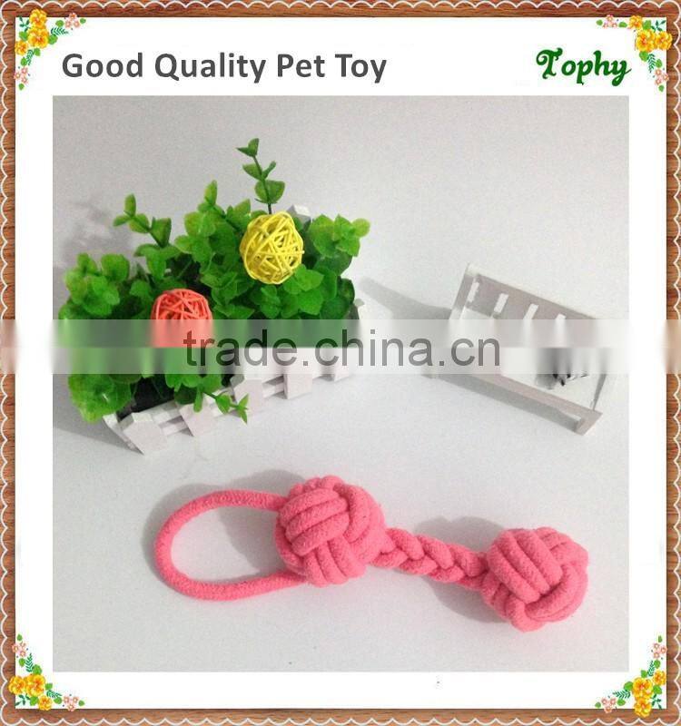 Cotton Ball On Rope Dog Toy Dog Tug Of War Toy Interactive Dog Toys