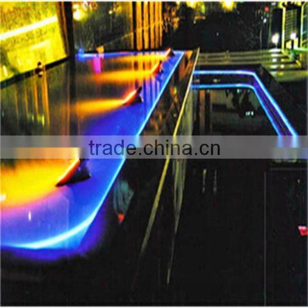 the entire body fiber optic transparent tiny fiber optical 1km price with 7color changing or RGB