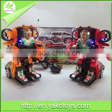 batteries operated with light and music 4 ch rc robot toy