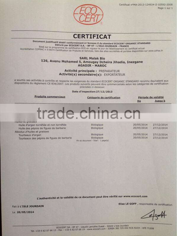 Argan Oil: for Cosmetic Use . USDA ECOCERT