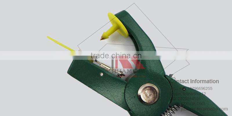 ear tag for buffalo with metal pin and TPU in yellow 50*16 mm