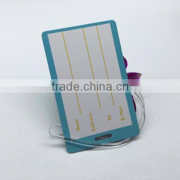 Personalized multi-color PVC Custom luggage tag