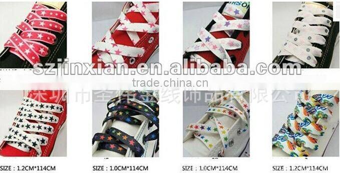 Green fluorescence shoelaces, ribbon shoelace