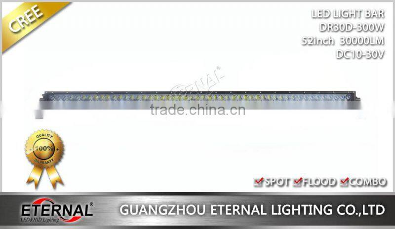 300W 52" high power offroad wrangler rubicon 4x4 racing ATV UTV SUV buggy driving led light bar