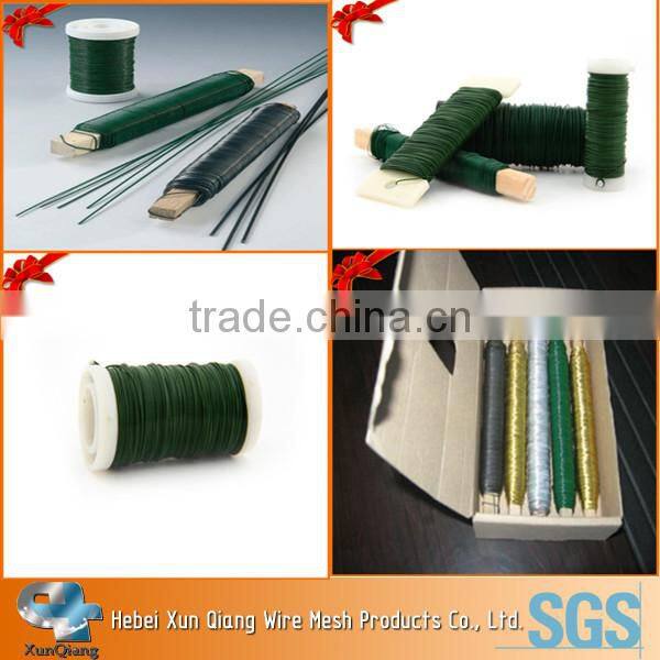 floral wire on spool for decoration of Christmas trees
