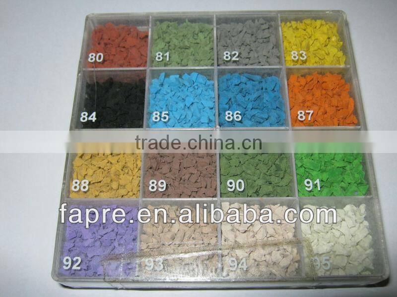 Interlocking Rubber Sport Matting with Colorful EPDM Speckles