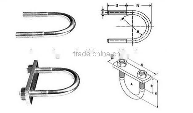 Chinese U bolt pipe clamps with best quality