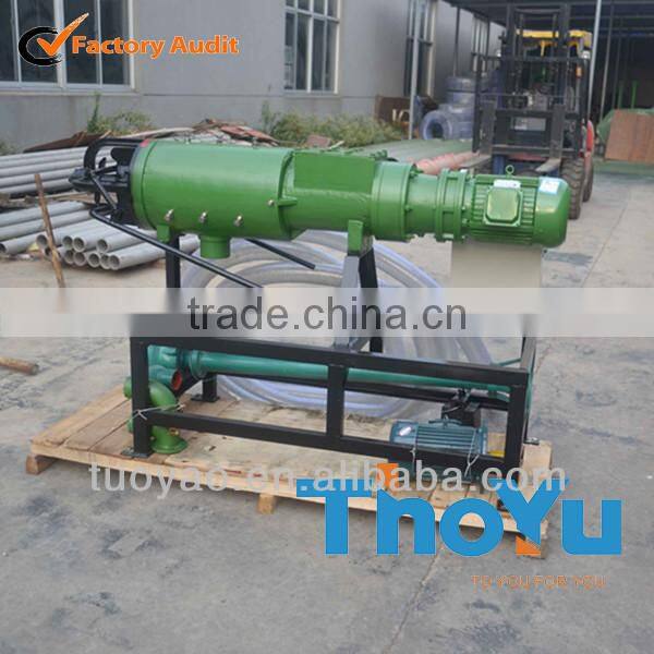rapidly and efficiently screw dewatering machine disposal of slurry