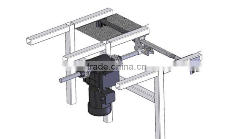 rack and pinion sun shading system