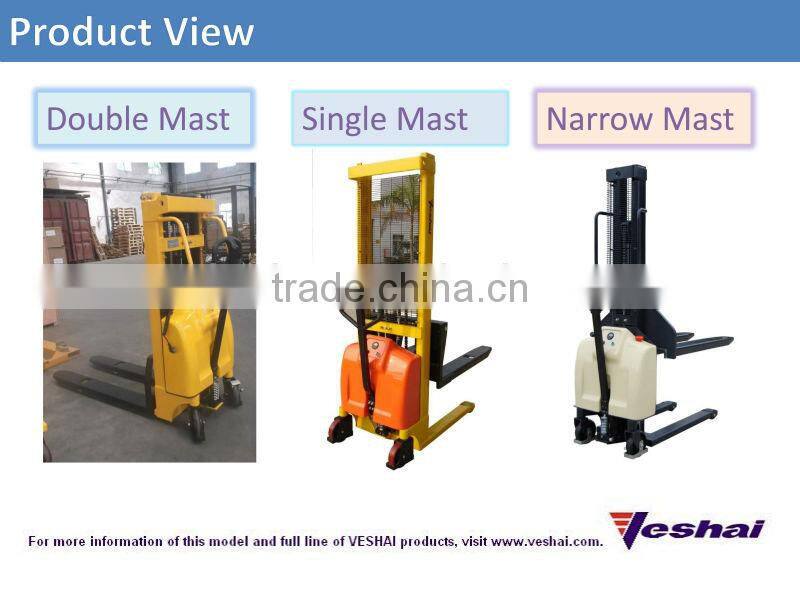 CE New Semi Electric manual pallet stacker VH-EMS-100/16 for sale