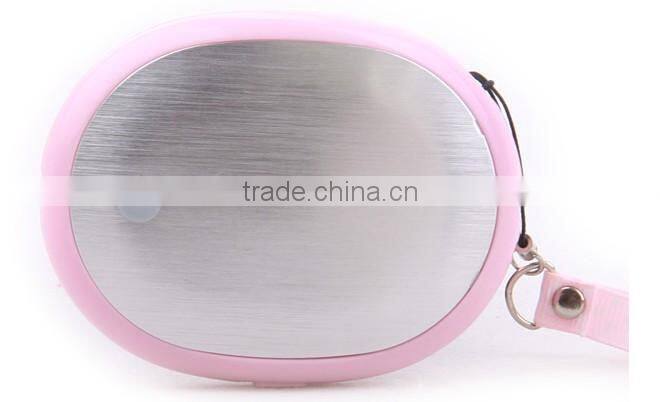 sweet baby pink USB hand warmer with LED light
