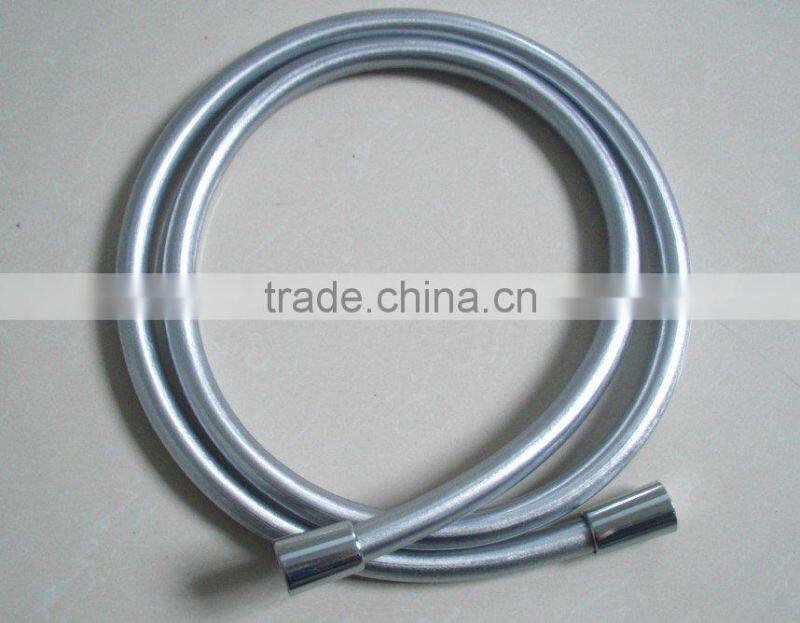 Doflex 2015 new fashion 59 inches(1.5m meter) 5 layer extra thicker silver bathroom PVC shower hose
