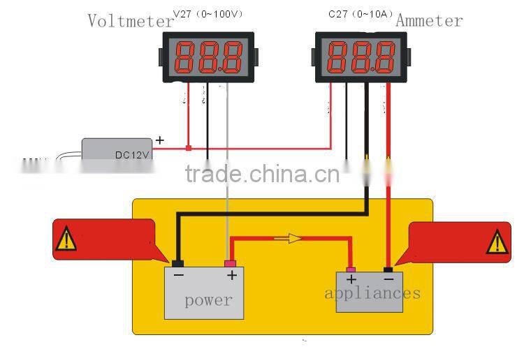 DC ammeter DC0-10A digital ammeter digital ammeter head