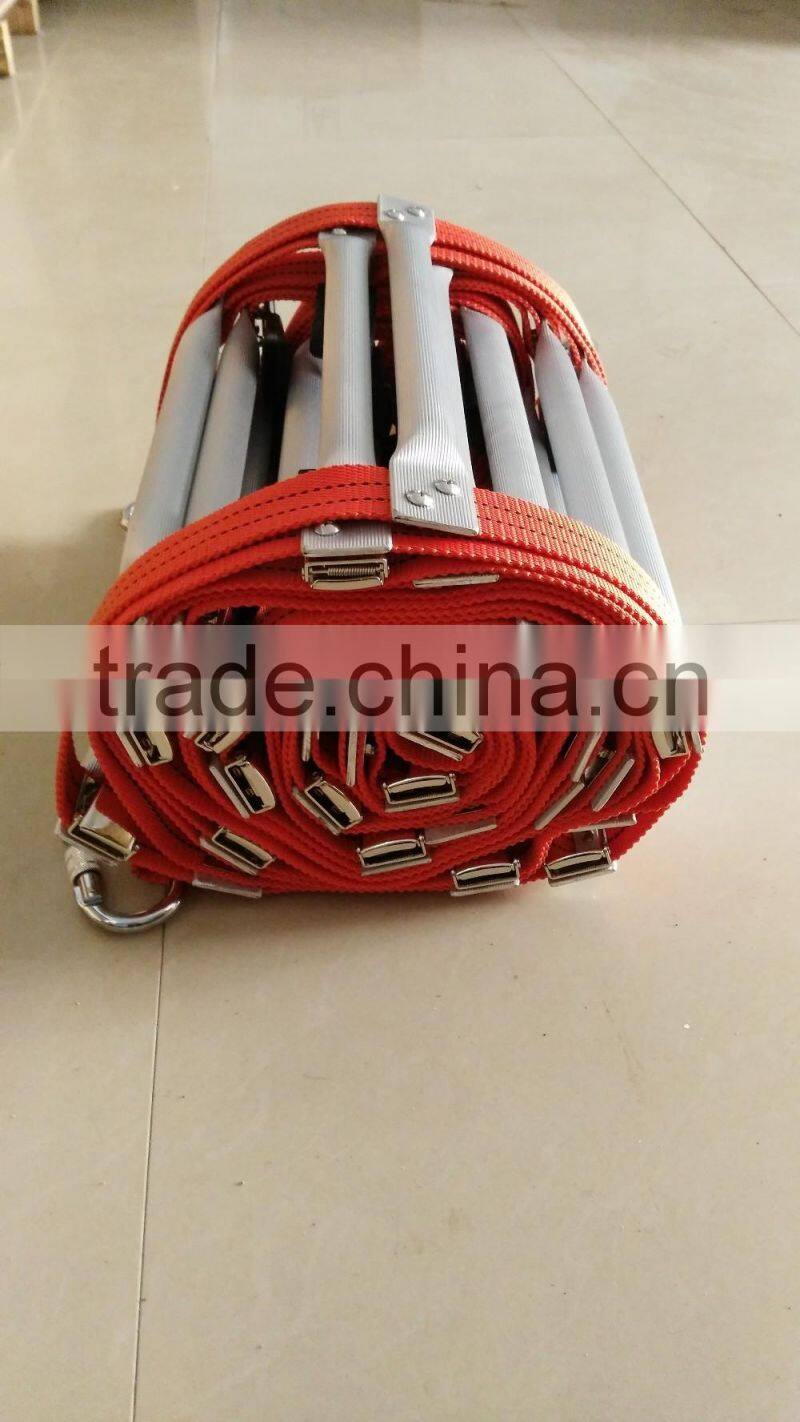 Steel/Canvas/Nylon Fire Escape Emergency Folding Ladder