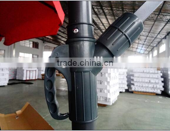 outdoor garden aluminum hanging cantilever umbrella parasol 3m