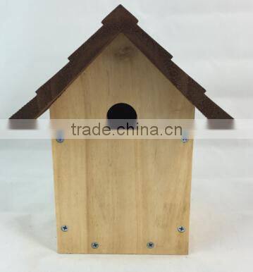 Wooden bird's nest Cage,new unfinished wooden bird house wholesale in factory