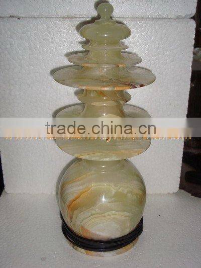 FACTORY PRODUCUNG FINE QUALITY LATEST DESGINE ONYX LAMPS HANDICRAFTS