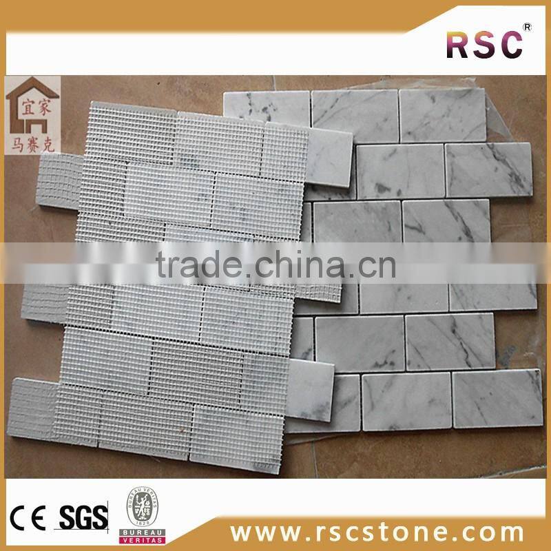 Christmas decoration italian carrara white marble mosaic