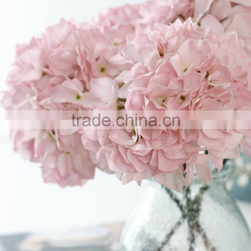 Home & wedding table decoration silk Hydrangea artificial flowers for sale